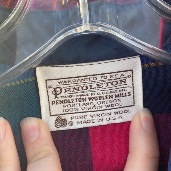 Vintage Pendleton Plaid Skirt Blazer Set - Picture 2 of 7